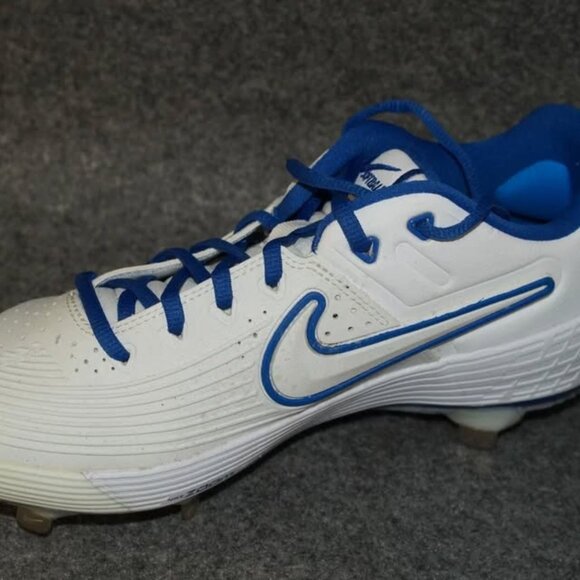 Nike Zoom Hyperdiamond 3 Elite Softball Cleats White Blue Sz 10 C12229-106 - Picture 4 of 6
